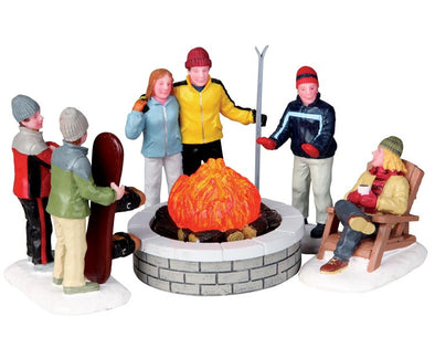 Lemax Fire Pit, Set Of 5 - 04223