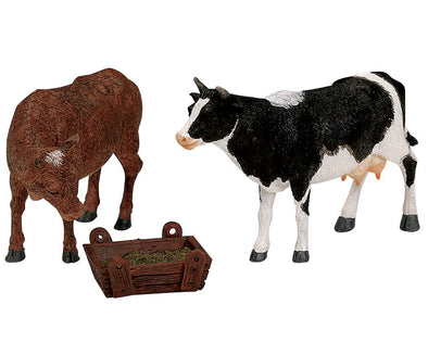 Lemax Feeding Cow and Bull, Set Of 3 - 12512