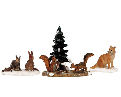 Lemax Woodland Animals, Set Of 4 - 12516