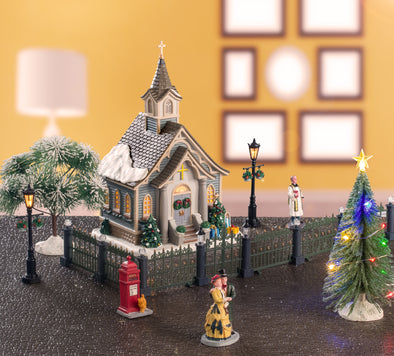 Lemax Small Town Church Set - 56670