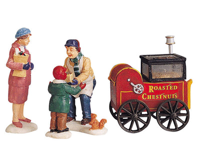 Lemax Roasted Chestnut Stand, Set Of 4 - 92331