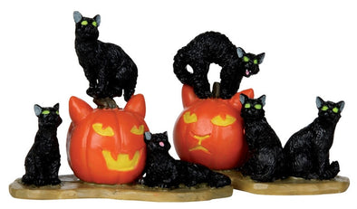 Lemax Halloween Cats, Set of 2 - 12883