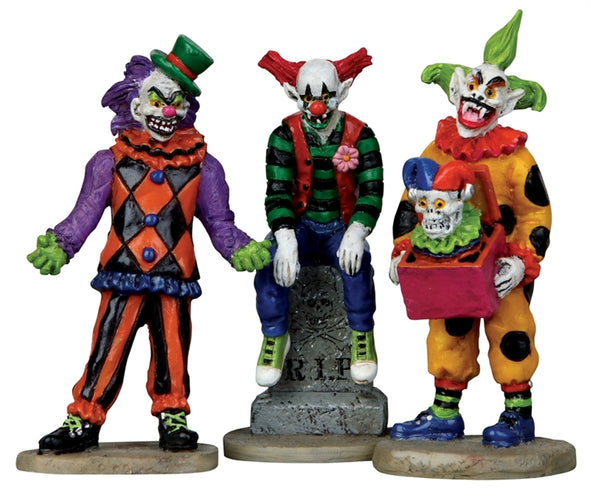 Lemax Evil Sinister Clowns, Set of 3 - 12885