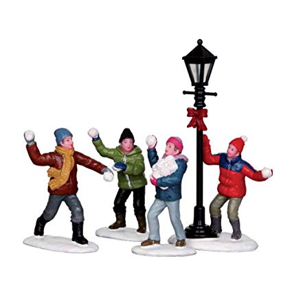 Lemax Snowball Fight, Set of 4 - 32133