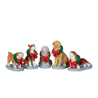 Lemax Christmas Pooch, Set of 5 - 32138