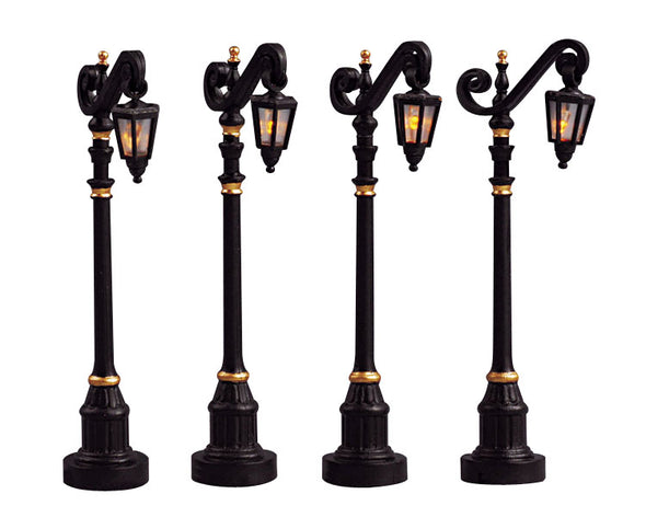 Lemax Colonial Street Lamp, Set of 4 - 54313