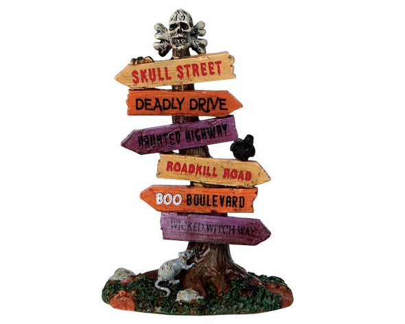 Lemax Scary Road Signs - 64054