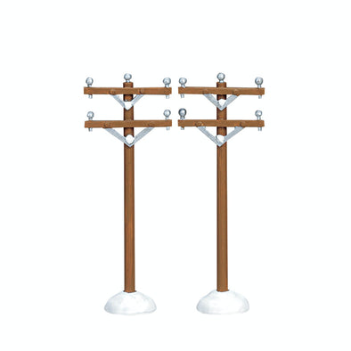 Lemax Telephone Poles, Set of 2 - 64461