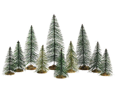 Lemax Needle Pine Trees, Set of 10 - 84358
